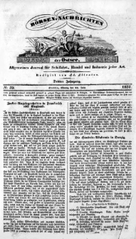 B&ouml;rsen-Nachrichten der Ost-See : allgemeines Journal f&uuml;r Schiffahrt, Handel und Industrie jeder Art. 1837 Nr. 59