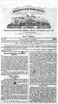 Börsen-Nachrichten der Ost-See : allgemeines Journal für Schiffahrt, Handel und Industrie jeder Art. 1837 Nr. 75