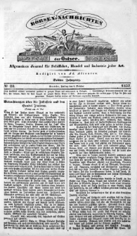 Börsen-Nachrichten der Ost-See : allgemeines Journal für Schiffahrt, Handel und Industrie jeder Art. 1837 Nr. 80