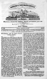Börsen-Nachrichten der Ost-See : allgemeines Journal für Schiffahrt, Handel und Industrie jeder Art. 1837 Nr. 86