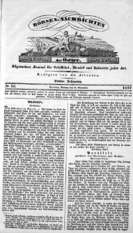 Börsen-Nachrichten der Ost-See : allgemeines Journal für Schiffahrt, Handel und Industrie jeder Art. 1837 Nr. 95