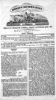 Börsen-Nachrichten der Ost-See : allgemeines Journal für Schiffahrt, Handel und Industrie jeder Art. 1837 Nr. 101