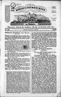 Börsen-Nachrichten der Ost-See : allgemeines Journal für Schiffahrt, Handel und Industrie jeder Art. 1838 Nr. 10