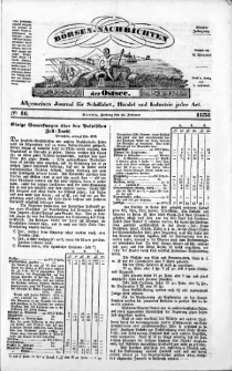 Börsen-Nachrichten der Ost-See : allgemeines Journal für Schiffahrt, Handel und Industrie jeder Art. 1838 Nr. 16