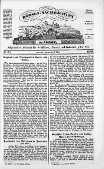 B&ouml;rsen-Nachrichten der Ost-See : allgemeines Journal f&uuml;r Schiffahrt, Handel und Industrie jeder Art. 1838 Nr. 37