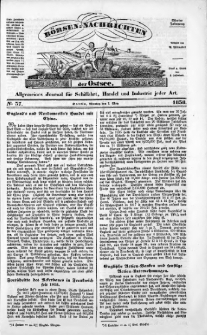 Börsen-Nachrichten der Ost-See : allgemeines Journal für Schiffahrt, Handel und Industrie jeder Art. 1838 Nr. 37