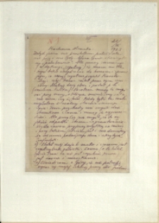 Listy Stanisława Ignacego Witkiewicza do żony Jadwigi z Unrugów Witkiewiczowej. List z 25.03.1923