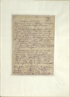 Listy Stanisława Ignacego Witkiewicza do żony Jadwigi z Unrugów Witkiewiczowej. List z 30.03.1923