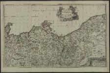Carte geographique du Duché de Pomeraniae et Mecklenbourg mise en lumierre