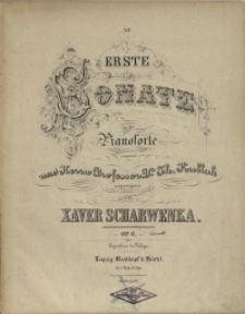 Erste Sonate : für das Pianoforte : Op. 6