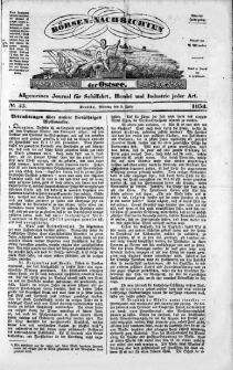 Börsen-Nachrichten der Ost-See : allgemeines Journal für Schiffahrt, Handel und Industrie jeder Art. 1838 Nr. 53