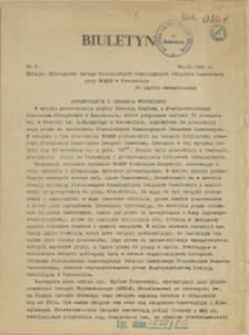 Biuletyn : Tymczasowy Zarząd Niezależnych Samorządnych Związków Zawodowych przy WiMBP w Szczecinie. 1980 nr 1