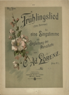 Frühlingslied : (Otto Sommer) : für eine Singstimme mit Begleitung des Pianoforte