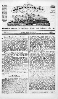Börsen-Nachrichten der Ost-See : allgemeines Journal für Schiffahrt, Handel und Industrie jeder Art. 1840 Nr. 11
