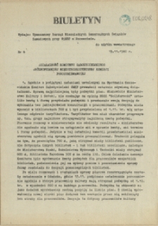 Biuletyn : Tymczasowy Zarząd Niezależnych Samorządnych Związk&oacute;w Zawodowych przy WiMBP w Szczecinie. 1980 nr 6