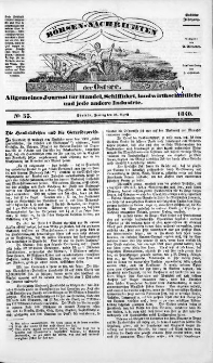 Börsen-Nachrichten der Ost-See : allgemeines Journal für Schiffahrt, Handel und Industrie jeder Art. 1840 Nr. 33