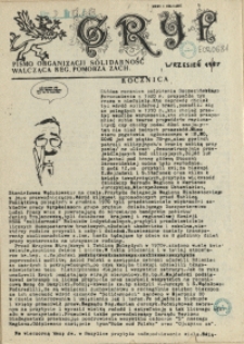 Gryf : pismo organizacji "Solidarność Walcząca" Oddział Pomorze Zachodnie. 1987 nr 11