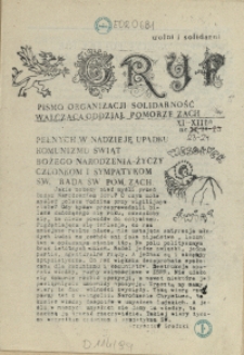 Gryf : pismo organizacji "Solidarność Walcząca" Oddział Pomorze Zachodnie. 1988 nr 23-24