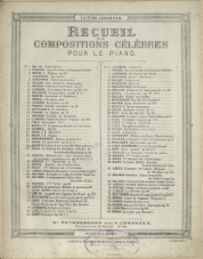 Souhait d'une jeune fille : chant polonais : Op. 74 No 1 posthume