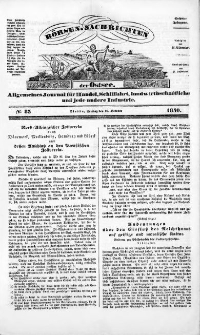 Börsen-Nachrichten der Ost-See : allgemeines Journal für Schiffahrt, Handel und Industrie jeder Art. 1840 Nr. 83