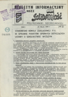 Biuletyn Informacyjny NSZZ "Solidarność" Politechniki Szczecińskiej. 1981 nr 12