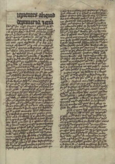 [Inc.: C]upientes aliquid de penuria et cetera