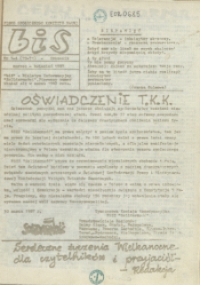 BiS : biuletyn Informacyjny NSZZ "Solidarność" Regionu Pomorza Zachodniego. 1987 nr 3-4
