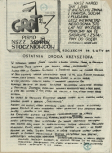 Grot : pismo NSZZ "Solidarność" Stoczniowców. 1984 nr 2