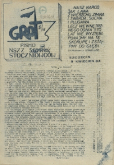 Grot : pismo NSZZ "Solidarność" Stoczniowców. 1984 nr 5