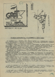 Grot : pismo NSZZ "Solidarność" Stoczniowców. 1984 nr 15