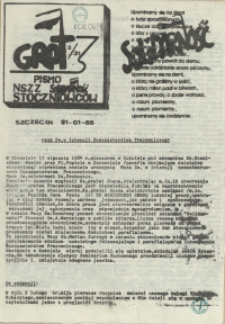 Grot : pismo NSZZ "Solidarność" Stoczniowców. 1985 nr 2