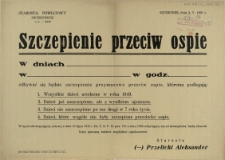 [Afisz] Szczepienie przeciw ospie