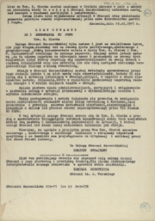 List otwarty do I sekretarza KC PZPR Tow. E. Gierka