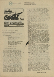 Grot : pismo NSZZ "Solidarność" Stoczniowców. 1986 nr 54 (26.03)