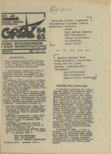 Grot : pismo NSZZ "Solidarność" Stoczniowców. 1986 nr 64/65