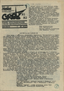 Grot : pismo NSZZ "Solidarność" Stoczniowców. 1987 nr 81/82