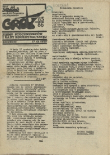 Grot : pismo NSZZ "Solidarność" Stoczniowców. 1987 nr 85/86