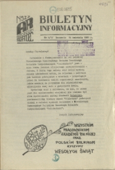 Biuletyn Informacyjny. 1981 nr 4