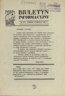 Biuletyn Informacyjny. 1981 nr 5