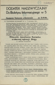 Biuletyn Informacyjny. 1981 dod. do nr 5