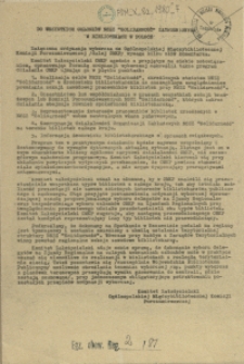 Do wszystkich członków NSZZ "Solidarność" zatrudnionych w bibliotekach w Polsce