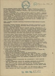 [Inc.:] Międzyzakładowa Komisja Robotnicza z siedzibą w Szczecinie informuje [...]