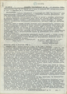 Biuletyn "Solidarności" : [Międzyzakładowy Komitet Organizacyjny NSZZ "Solidarność" Regionu Pomorza Zachodniego]. 1988 nr 16
