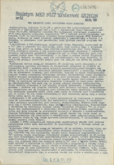 Biuletyn Międzyzakładowego Komitetu Organizacyjnego "Solidarność" Szczecin. 1989 nr 32