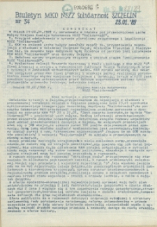 Biuletyn Międzyzakładowego Komitetu Organizacyjnego "Solidarność" Szczecin. 1989 nr 34