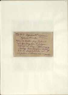 Listy Stanisława Ignacego Witkiewicza do żony Jadwigi z Unrugów Witkiewiczowej. List z 10.10.1923