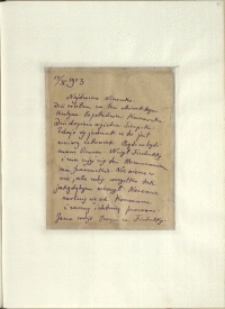 Listy Stanisława Ignacego Witkiewicza do żony Jadwigi z Unrugów Witkiewiczowej. List z 14.10.1923