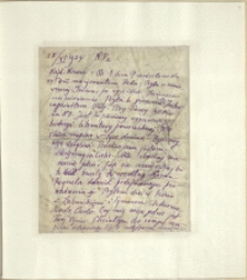 Listy Stanisława Ignacego Witkiewicza do żony Jadwigi z Unrugów Witkiewiczowej. List z 28.11.1924