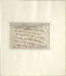 Listy Stanisława Ignacego Witkiewicza do żony Jadwigi z Unrugów Witkiewiczowej. List [b.d.]