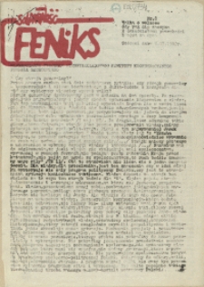 Feniks : nieregularny tygodnik NSZZ "Solidarność" Regionu Pomorza Zachodniego. 1982